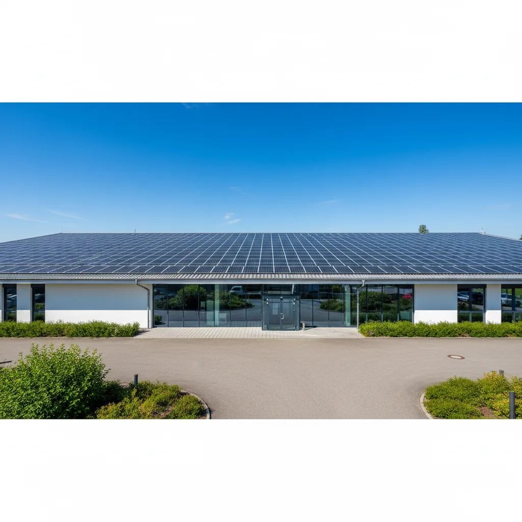 PV-Anlage auf Gewerbedach in Neutraubling, Raum Regensburg