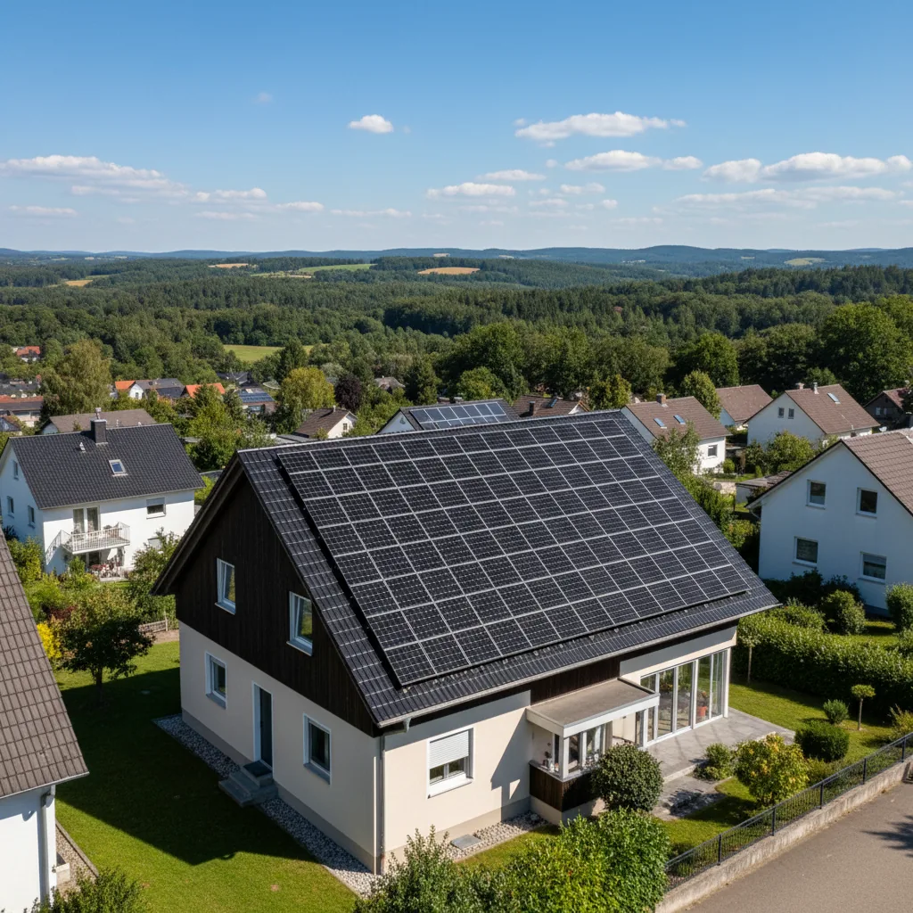 PV-Anlage in Schwandorf, nördliche Oberpfalz