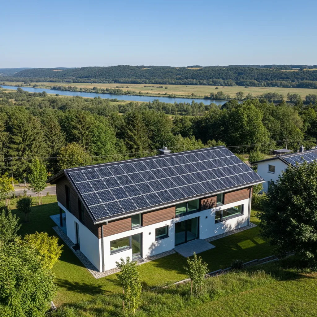 PV-Anlage in Tegernheim südlich der Donau, Raum Regensburg